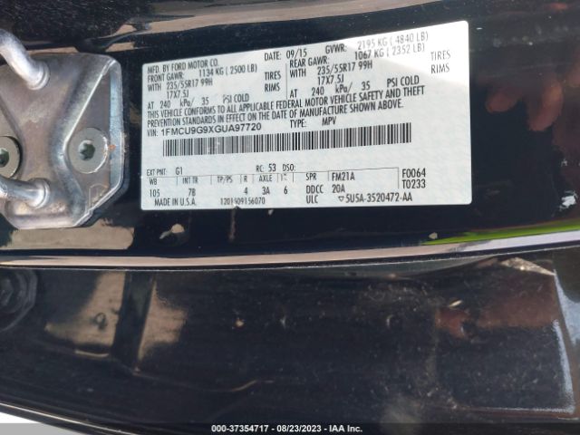 1FMCU9G9XGUA97720 Ford ESCAPE SE