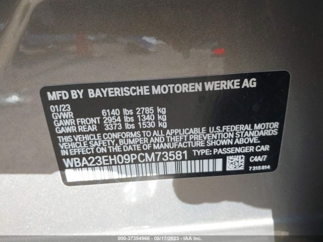 WBA23EH09PCM73581 BMW 7 Series 740i