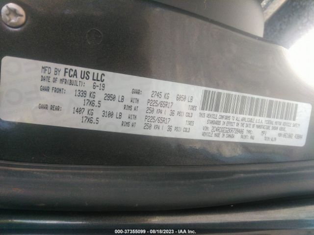 2C4RDGEG2KR739406 Dodge Grand Caravan Gt