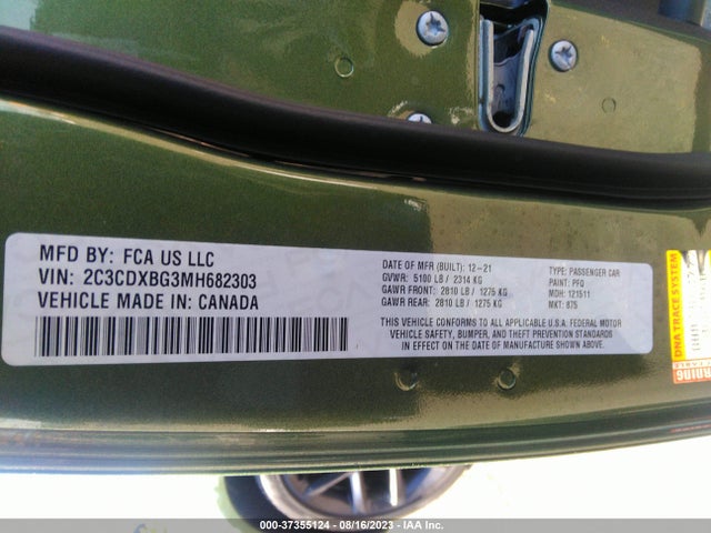 Dodge Charger Sxt 2021 2C3CDXBG3MH682303 Image 9