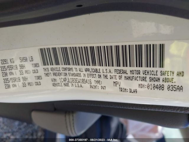 1C4PJLDB3EW185416 Jeep Cherokee Limited