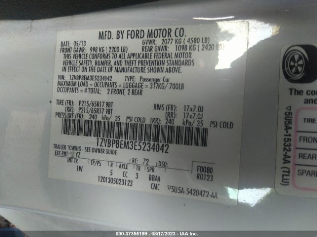 1ZVBP8EM3E5234042 Ford Mustang V6