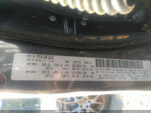 3C4PDCEG1JT346671 Dodge JOURNEY GT