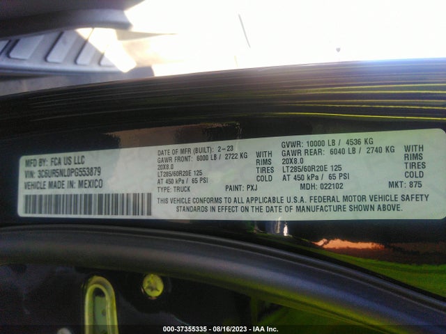 3C6UR5NL0PG553879 RAM 2500 Laramie