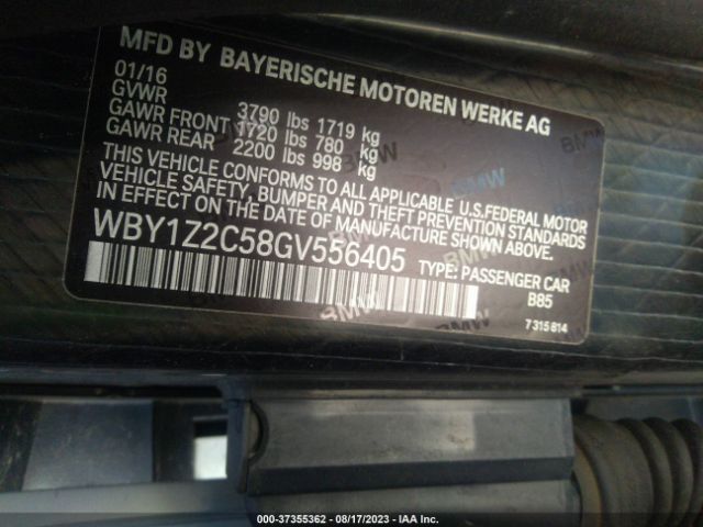 WBY1Z2C58GV556405 BMW I3