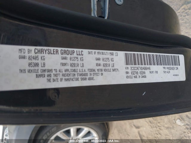 2013 CHRYSLER 300C VIN: 2C3CCAET0DH686446