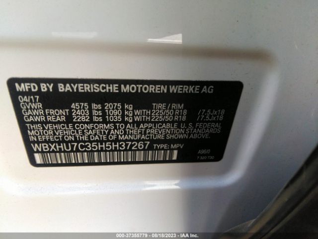 WBXHU7C35H5H37267 BMW X1 Sdrive28i