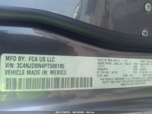 3C4NJDBN4PT508195 Jeep Compass Latitude