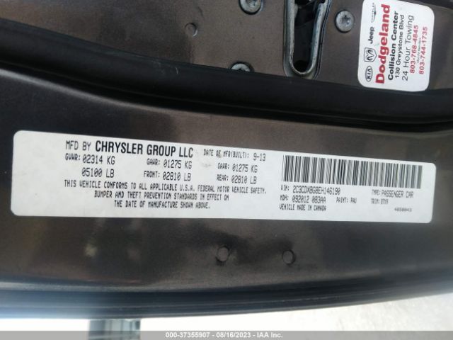 2C3CDXBG8EH146190 Dodge Charger Se