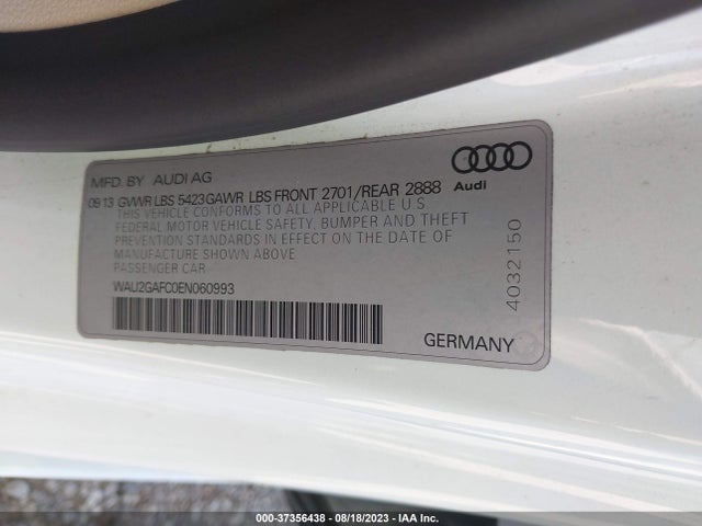 WAU2GAFC0EN060993 Audi A7 3.0 Prestige