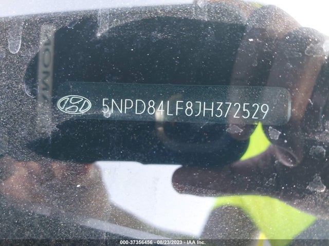 2018 HYUNDAI ELANTRA SEL VIN: 5NPD84LF8JH372529
