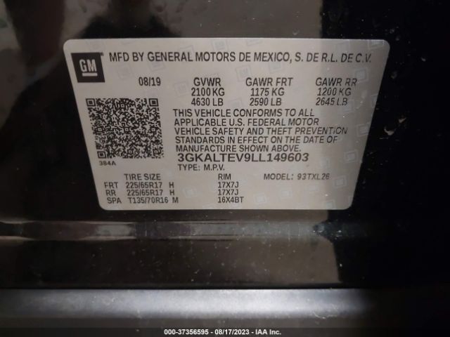 3GKALTEV9LL149603 GMC Terrain Sle