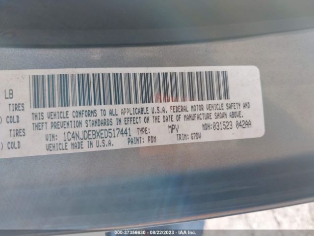 1C4NJDEBXED517441 Jeep Compass Latitude