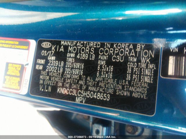 KNDCC3LC5H5048653 KIA NIRO EX