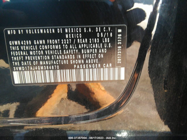 3VWD17AJ4GM384870 Volkswagen Jetta Sedan 1.8t Sport