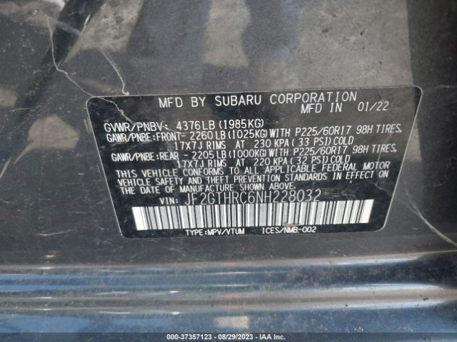 JF2GTHRC6NH228032 Subaru Crosstrek Sport