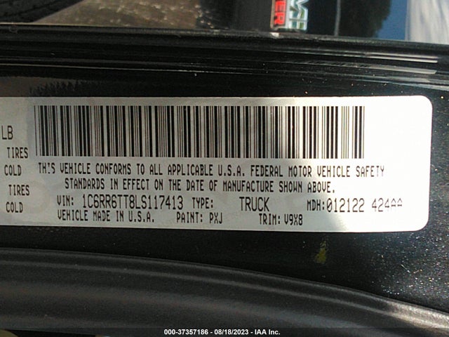1C6RR6TT8LS117413 RAM 1500 Classic Slt