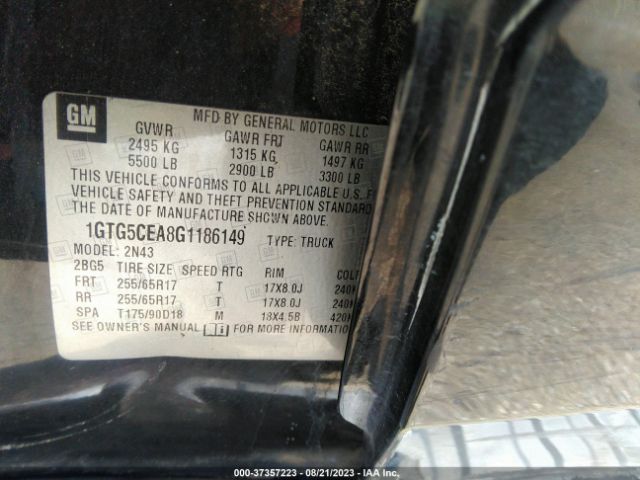 1GTG5CEA8G1186149 GMC Canyon 2wd Sle