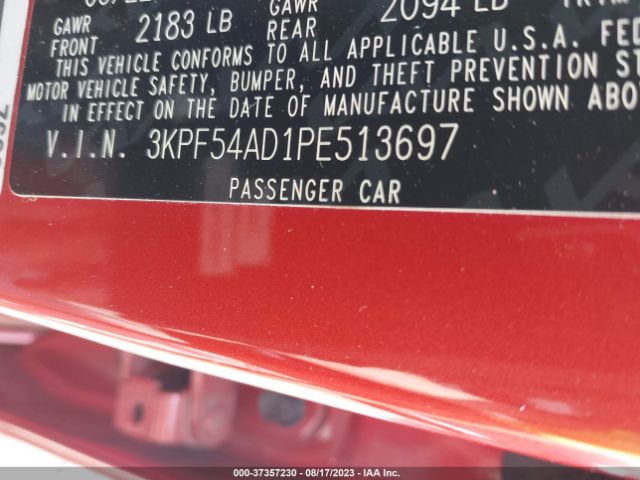 3KPF54AD1PE513697 KIA Forte Gt-line