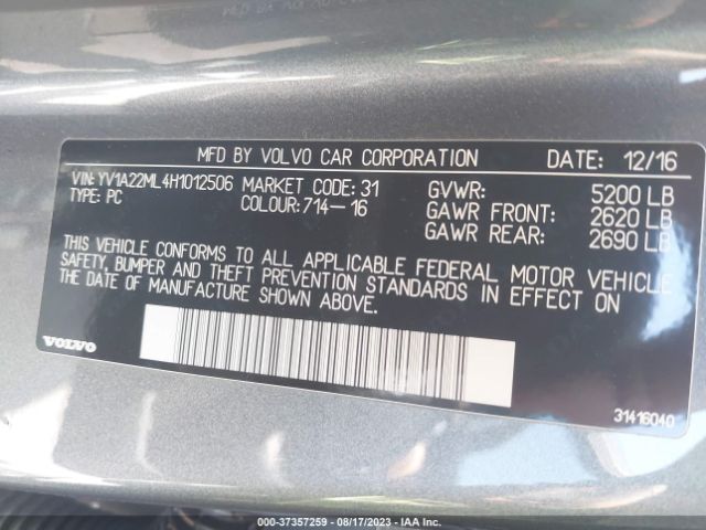 YV1A22ML4H1012506 Volvo S90 T6 Inscription