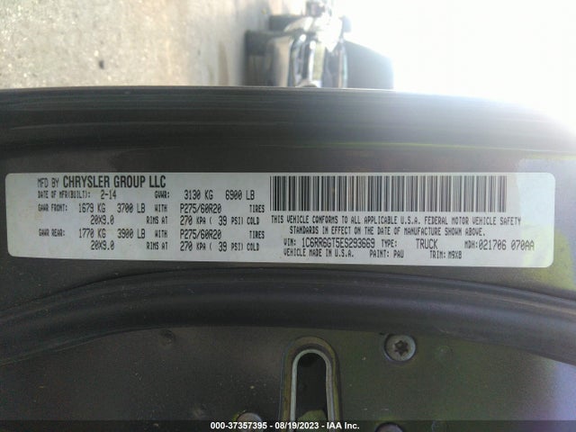 1C6RR6GT5ES293669 RAM 1500 Big Horn