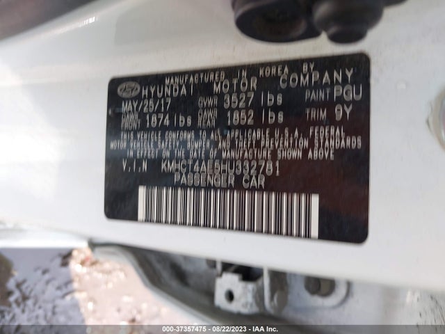 Hyundai Accent Value Edition 2017 KMHCT4AE5HU332781 Image 9