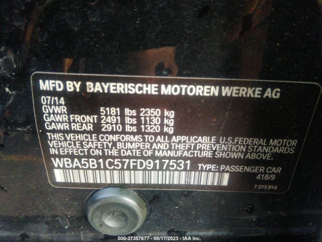 WBA5B1C57FD917531 BMW 5 Series 535i