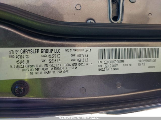 2C3CCAAG5EH365559 Chrysler 300