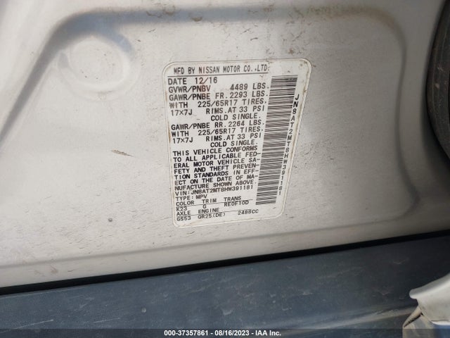 Nissan ROGUE S 2017 JN8AT2MT8HW391181 Image 9