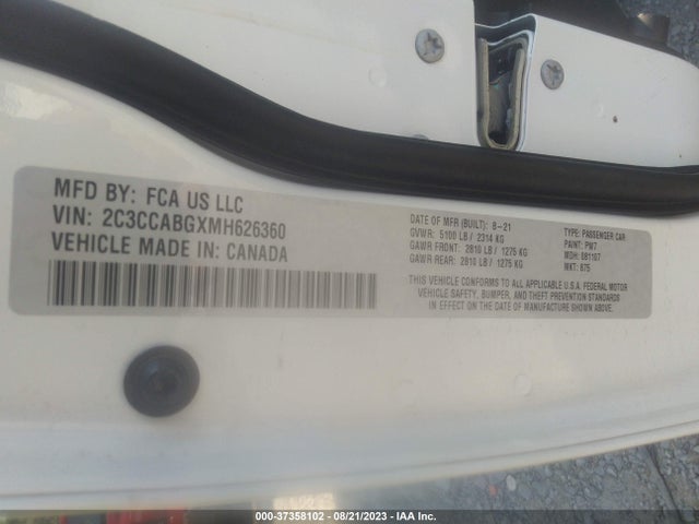 2C3CCABGXMH626360 Chrysler 300 300s