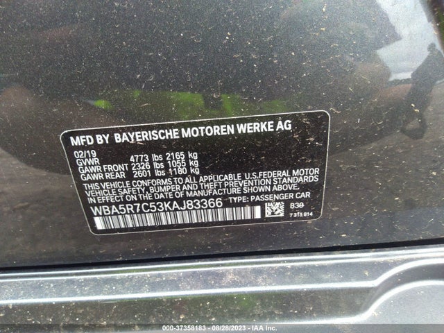 WBA5R7C53KAJ83366 BMW 330i Xdrive