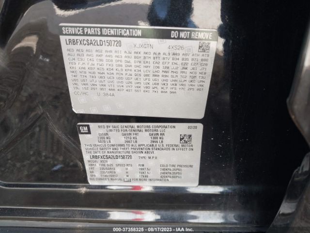 LRBFXCSA2LD150720 Buick Envision Essence