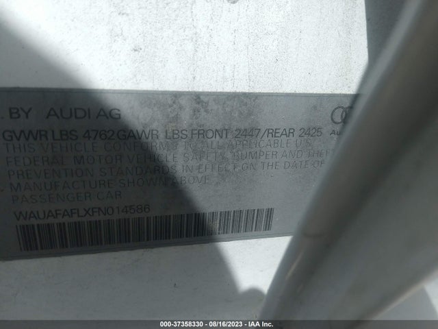 WAUAFAFLXFN014586 Audi A4 PREMIUM