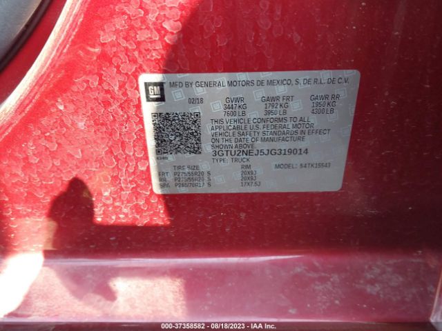 3GTU2NEJ5JG319014 GMC Sierra 1500 Slt