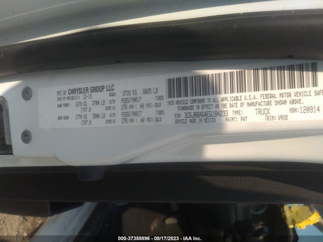 3C6JR6AG4EG184233 RAM 1500 Tradesman