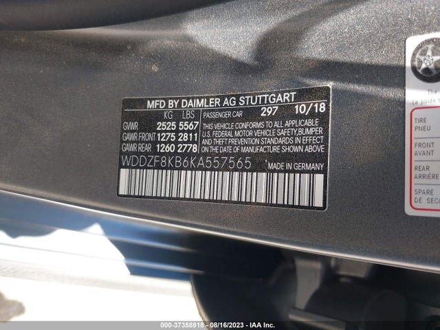 2019 Mercedes-Benz E-Class Wagon, VIN: WDDZF8KB6KA557565