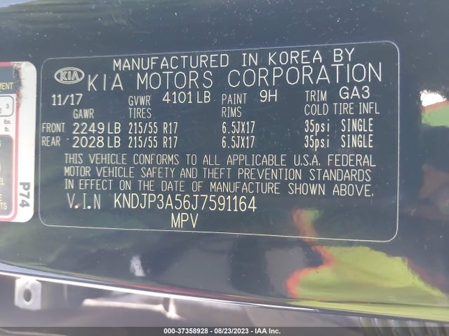 Aukcja sprzedaży 2018 Kia Soul +, vin: KNDJP3A56J7591164, numer aukcji: 37358928