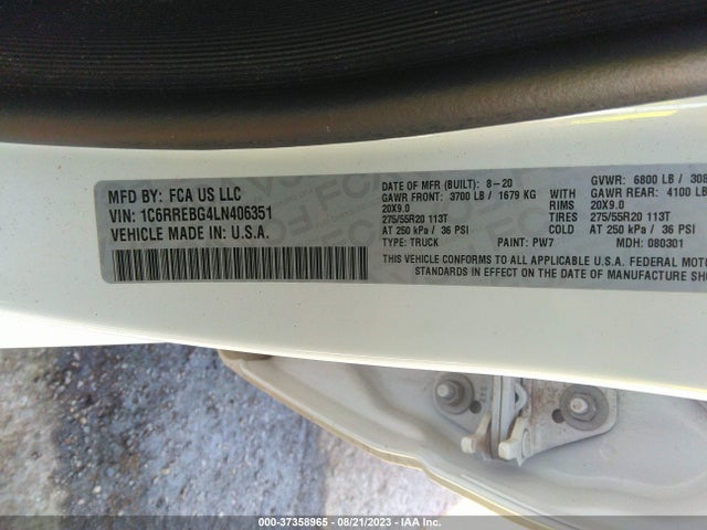 1C6RREBG4LN406351 RAM 1500
