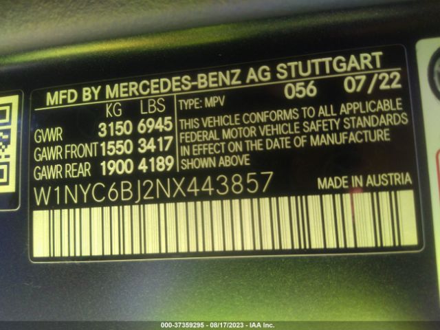 W1NYC6BJ2NX443857 Mercedes-Benz G-class G 550
