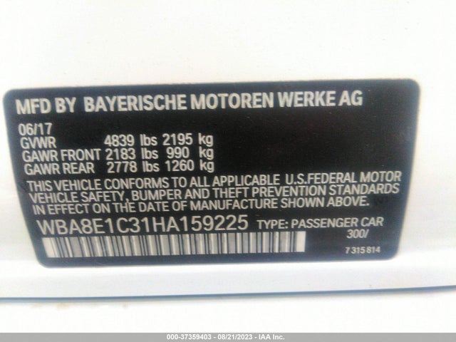 BMW 330e Iperformance 2017 WBA8E1C31HA159225 Image 9