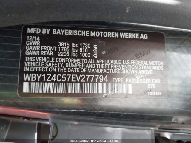 WBY1Z4C57EV277794 BMW I3