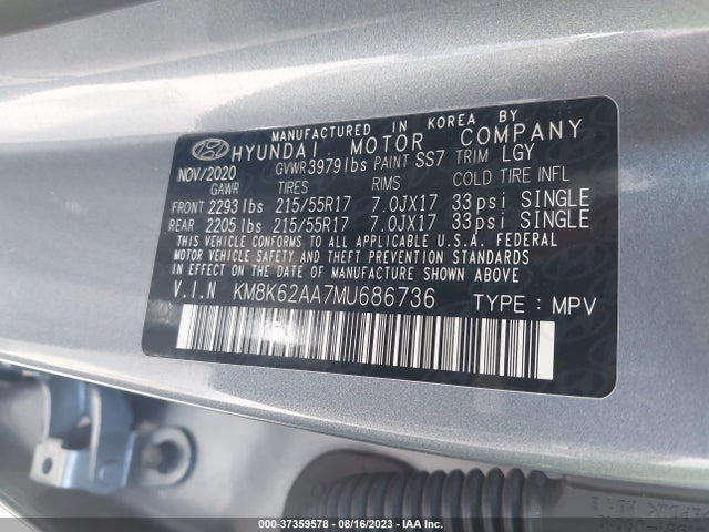 Hyundai Kona Sel Plus 2021 KM8K62AA7MU686736 Image 16