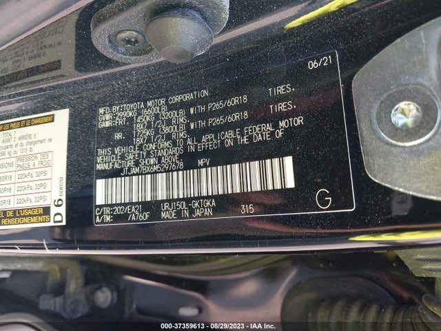 2021 Lexus GX, VIN: JTJAM7BX6M5297678