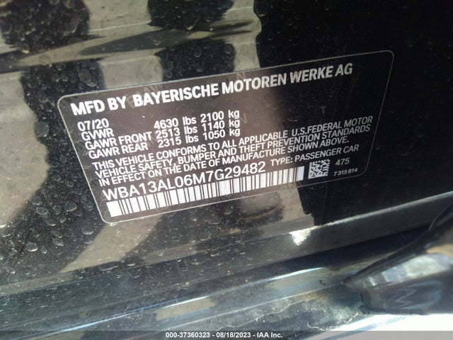 BMW 2 Series M235i Xdrive 2021 WBA13AL06M7G29482 Image 13