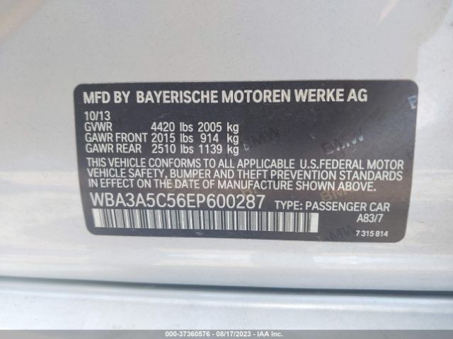 WBA3A5C56EP600287 BMW 3 Series 328i