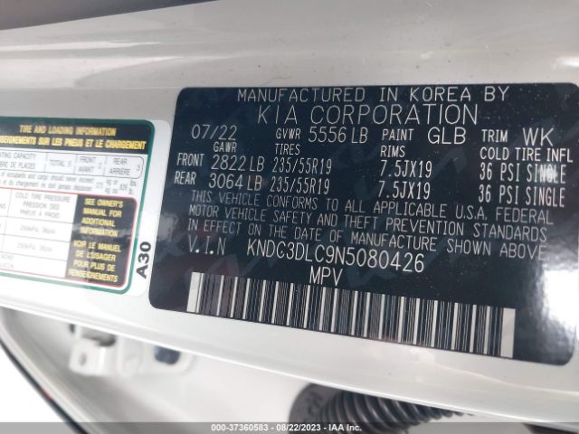 KNDC3DLC9N5080426 KIA Ev6 Wind