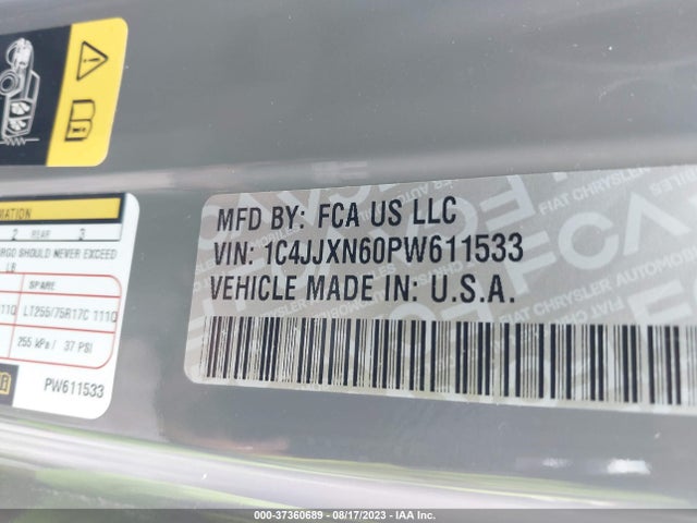 1C4JJXN60PW611533 Jeep WRANGLER 4XE
