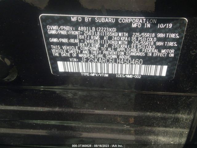 JF2SKARC6LH450460 Subaru Forester Sport