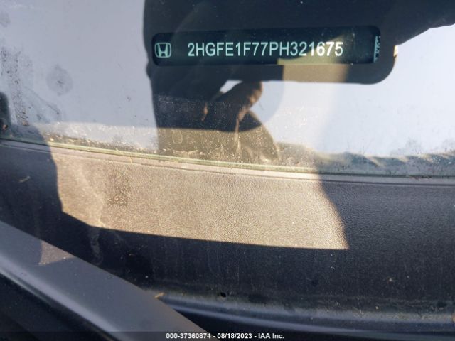 2HGFE1F77PH321675 Honda Civic Sedan Ex