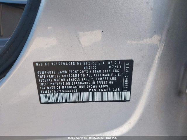 3VW2K7AJ7EM334109 Volkswagen Jetta Sedan S